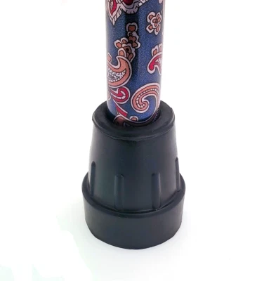 Walking Stick Rubber Ferrules Cane Tips 19mm (3/4") Heavy Duty - 4-Pack - Black