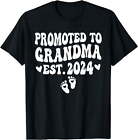 1St Time Grandma Promoted To Grandma 2024 Soon To Be Grandma T-Shirt