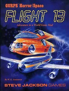 GURPS FLIGHT 13 HORROR SPACE VF! Steve Jackson Games Adventure Module 6108