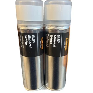 BMW MINERALWEISS PERLGLANZ SPRAY LACK 300ML DOSEN HALFORDS x2 - Bild 1 von 3