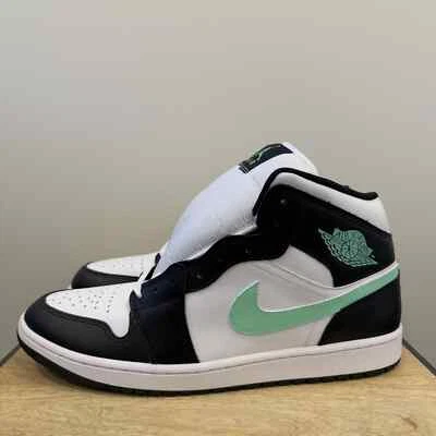 NEW! Nike Air Jordan 1 Mid Green Glow Black DQ8426-103 Men's Size 14 - Image 1 of 4
