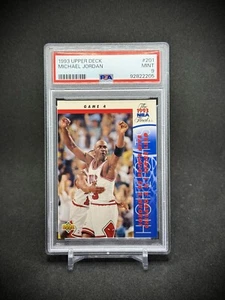 Michael Jordan 1993 Upper Deck NBA FInals Highlights PSA 9 Chicago Bulls - Picture 1 of 2