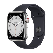 Apple Watch Series 7 Hermes 45mm GPS + Cellular Unlocked Steel Case - Excellent