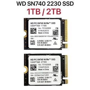 WD 1TB 2TB M.2 2230 SSD NVMe PCIe4x4 SN740 For Steam Deck ASUS ROG Flow X Laptop - Bild 1 von 11