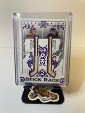 2021-22 Leaf Lumber Stick Rack 2 Martin Brodeur Dominik Hasek DUAL RELIC # 12/20