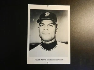 FOTO VINTAGE *FELIPE ALOU* BIANCO E NERO SAN FRANCISCO GIGANTI. Circa 7" x 5" - Foto 1 di 1
