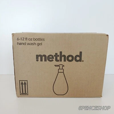 Nuevo método lavado a mano gel lavanda 12 oz botella bomba 6/cartón (#317790) Foto 1 de 4