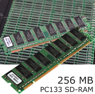 256MB PC133 SD-RAM Memory for Pentium II III AMD K5 K6 168-PIN SD256 - Image 1 of 2