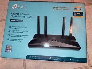 TP-LINK Archer AX3000 Dual-Band Wi-Fi 6 Router - Picture 1 of 3