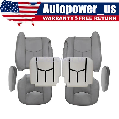 For 2003-06 Cadillac Escalade ESV EXT Front Perforated Seat Cover / Foam Cushion Foto 1 de 4