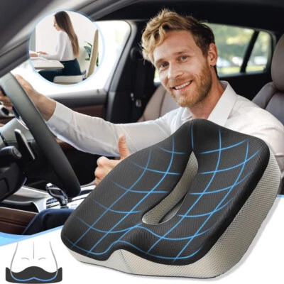 MARKENLOS Memory-Schaum Sitzkissen Sitzauflage Steißbeinkissen Prostatakissen Sitzerhöhung