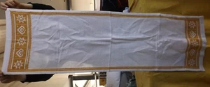 Weihnachtstisch Läufer gestickt 130 x 40 cm Leinen ? - Bild 1 von 4