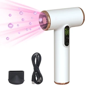 Cordless Travel Hair Dryer Rechargeable, 15000 Mah Battery, Digital Screen Compa - Picture 1 of 9