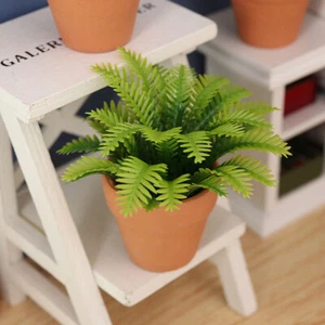 Mini Plante en pot 1:12 Dollhouse Miniature Tree Plante Plant Green Plant Dec-mx - Bild 1 von 13