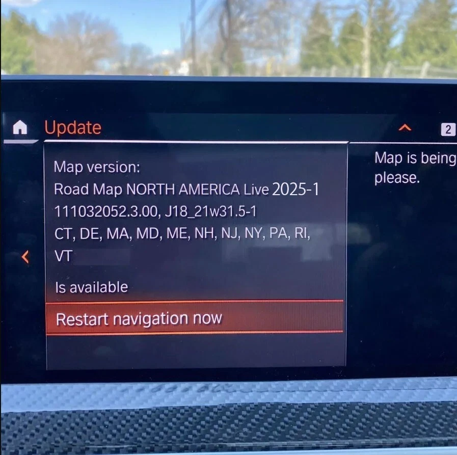 BMW Road Map North America LIVE 2025-1 for iDrive 7 + FSC File Update - Image 1 of 1