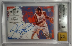 2015-16 Court Kings Kevin Durant Impressionist Ink Autograph 1/1 BGS 9 Auto 10 - Imagen 1 de 2