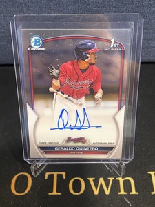 GERALDO QUINTERO 2023 Bowman Chrome 1ST CHROME AUTO #CPA-GQ BRAVES