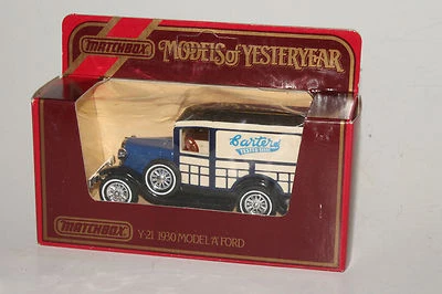MATCHBOX MODELS OF YESTERYEAR Y-21 1930 FORD MODEL A, BARTER'S SEEDS, BOXED - Image 1 of 4