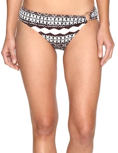 Lauren Ralph Lauren L29236 Womens Brown Stripe Swim Bottoms Size 8 - Picture 1 of 2