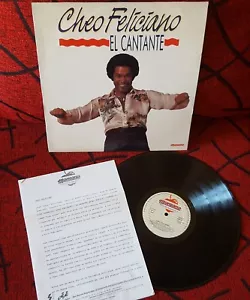 CHEO FELICIANO **The Singer (El Cantante)** RARE 1990 Spain COVER w/ INFO SHEET - Picture 1 of 5