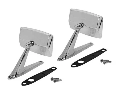1967-70 FORD GALAXIE 500 XL CHROME SIDE VIEW DOOR MIRRORS LH&RH PAIR - Image 1 of 3