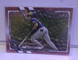 Willy Adames 2021 Topps Update Series Lámina Roja 198/199 US276 Milwaukee Brewers - Imagen 1 de 2