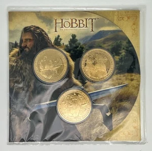 2012 New Zealand Uncirculated 3 Coin Set The Hobbit An Unexpected Journey SEALED - Picture 1 of 4