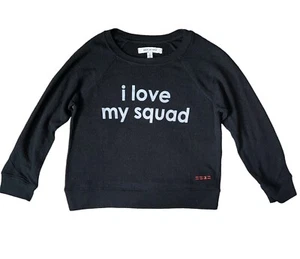 Peace Love World Girls I Love My Squad Cozy Knit Pullover Sweater S(5-6) - Picture 1 of 2
