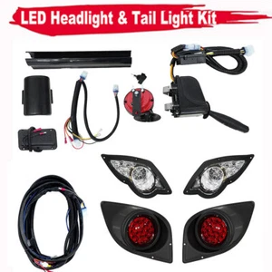 Fit Yamaha Drive G29 Golf Cart 2007-16 DELUXE ALL LED Street Legal LIGHT KIT - Picture 1 of 13
