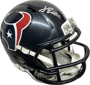 Jalen Pitre Houston Home Signed Mini Football Helmet (PIA/JSA) - Picture 1 of 2