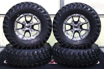 CAN AM OUTLANDER 850 28" MAXXIS RAMPAGE ATV TIRE 14" COBRA M/B WHEEL KIT CAN1CA - Image 1 of 4