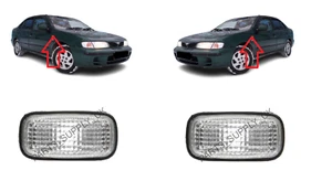 NEW FOR NISSAN ALMERA 1995-2003 FRONT FENDER SIDE INDICATOR REPEATER PAIR SET - Picture 1 of 1