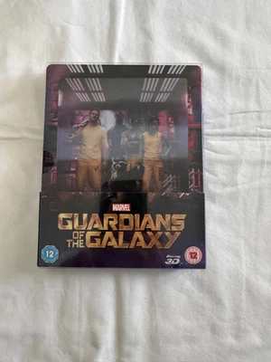 GUARDIANS OF THE GALAXY  UK EXCLUSIVE LENTICULAR 3D+2D BLU RAY STEELBOOK - MINT - Image 1 of 4