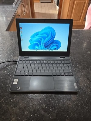 Lenovo 100e 2nd Gen 11.6" Laptop AMD 3015e 4GB RAM 64GB Win11 Pro - Image 1 of 4