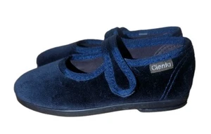 Scarpe Mary Jane Cienta bambina in velluto blu taglia C9 - Foto 1 di 5