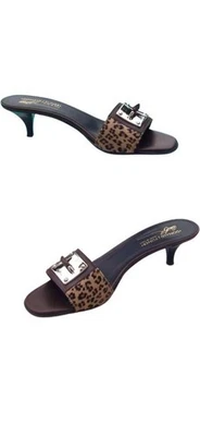 Donald Pliner Couture Pelo Piel de becerro Sandalia Zapato Slide Usado $325 whn Nuevo Foto 1 de 4