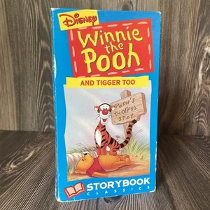 Winnie The Pooh And Tigger Too VHS VCR Tape Cartoon Vintage Disney - Picture 1 of 4