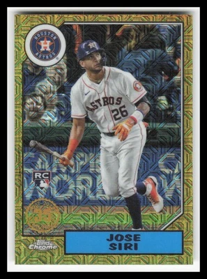 2022 Topps '87 Topps Silver Pack Chrome Series 2 #T87C286 Jose Siri - Image 1 of 2