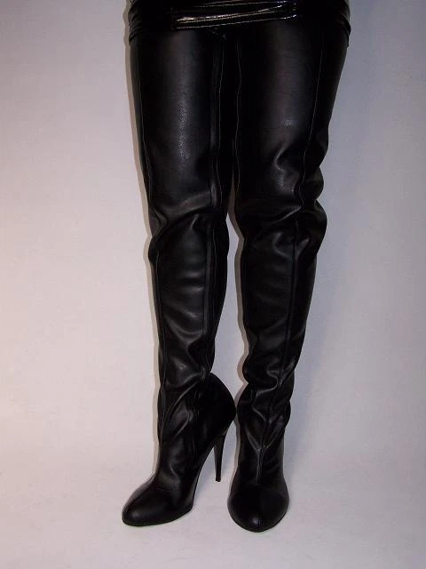 Promotion Faux Leather Black, Size 40 - 47 Rv , New, 13 CM Heel, Length 93 CM Pl - Image 1 of 1