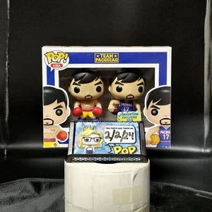 ¡FUNKO POP! RARO Asia "Manny Pacquiao (Boxeador y Entrenador/Jugador)" Paquete de 2 [ABOVEDADO] - Imagen 1 de 7