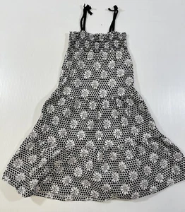 Healthtex Mädchen 100 % Baumwolle schwarz formeller Druck Spaghettiträger A-Linie Kleid 5T - Bild 1 von 9