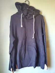 NWT Ampersand Avenue Womens Half Zip Black Single Hood Sweatshirt Hoodie XXXL - Picture 1 of 14