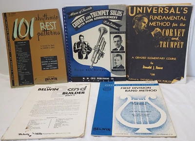 Cornet Trumpet Sheet Music/ Book Lot of 5- Cole Belwin Builder 101 Rest Patterns - Image 1 of 4