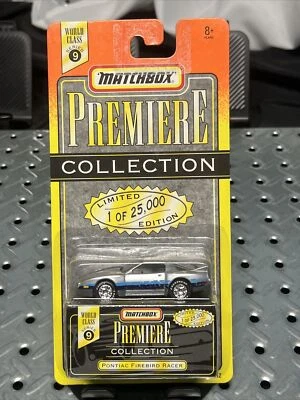 Matchbox Premiere Collection Series 9 Pontiac Firebird Racer silver NIP - Image 1 of 4