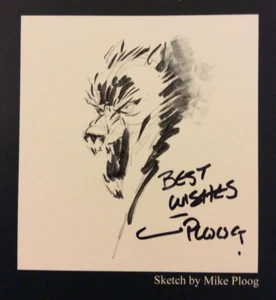 THICKER THAN BLOOD #1 Comic SDCC 2007 boceto original limitado micrófono ploog firmado - Imagen 1 de 6