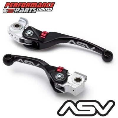 ASV F4 Black Adjustable Levers Short Brake Long Clutch for Husqvarna FC350 2016 - Image 1 of 4
