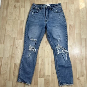 Abercrombie & Fitch Curve Love Women Jeans 26/2S High Rise Skinny Distressed - Picture 1 of 7