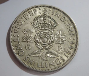 Großbritannien, 2 Shillings 1944, Silber - Bild 1 von 2