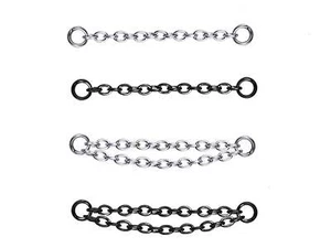 Cadenas de perforación para barras, barra curva, joyería corporal para puente nasal - Imagen 1 de 7