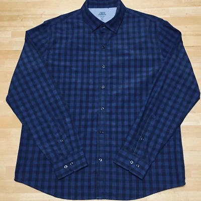 IZOD Saltwater Slim Fit Button Up Shirt Long Sleeve Blue Relaxed Classic Mens XL - Image 1 of 4